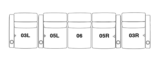 FrontRow™ 5 seat straight opt2