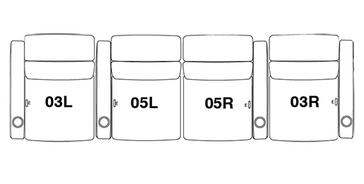 FrontRow™ Serenity 4 seat straight opt 2