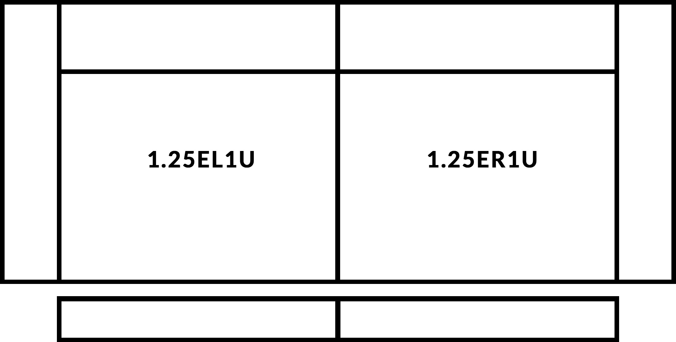 FrontRow™ Luno 2 seat straight Option 2