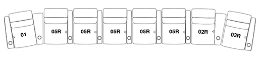 FrontRow™ Serenity 8 seat curved opt3