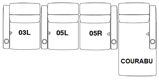 FrontRow™ Serenity 4 seat straight opt7